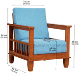 OWENS TEAK WOOD SOFA