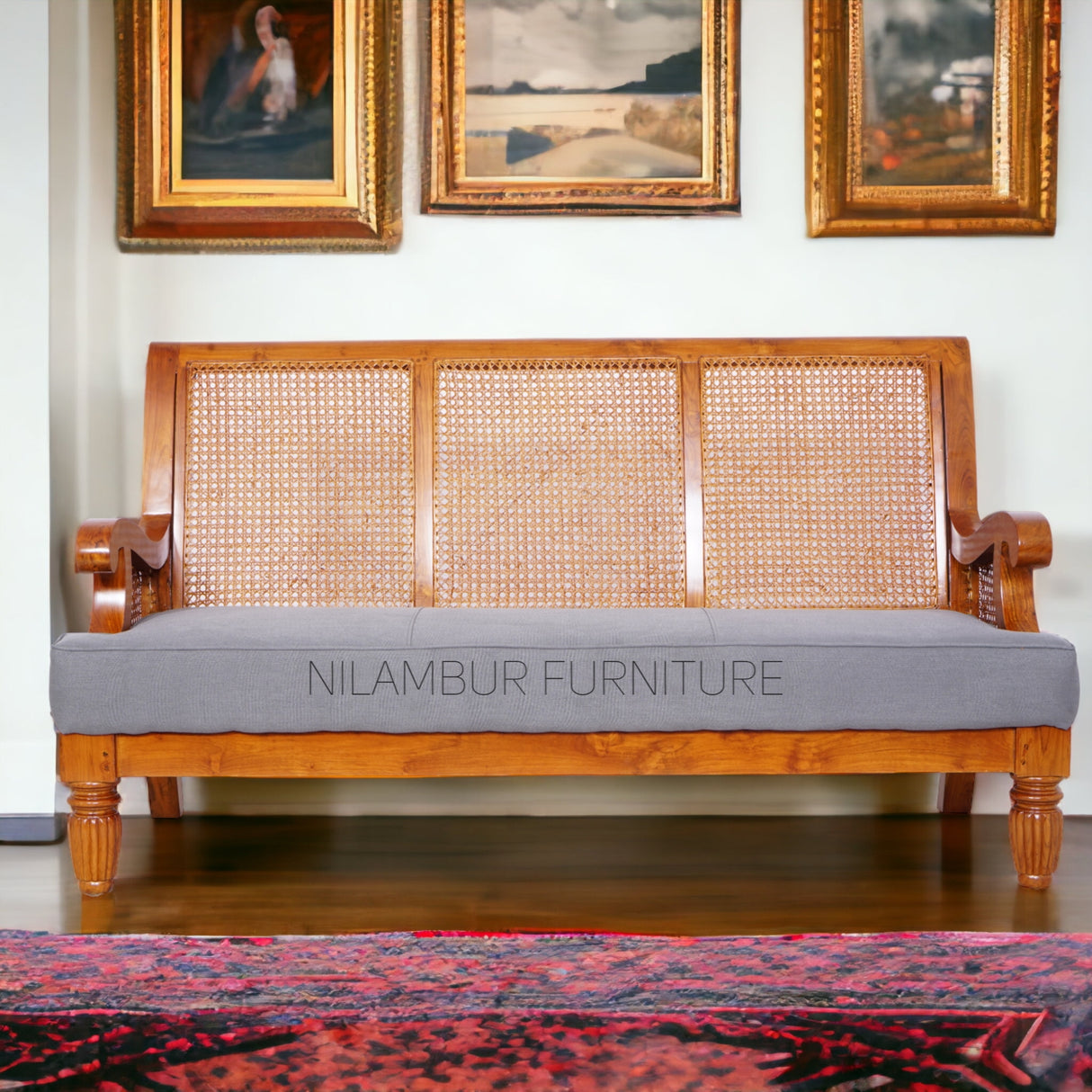 ADMIRE TEAK WOOD SOFA - Nilambur Furniture