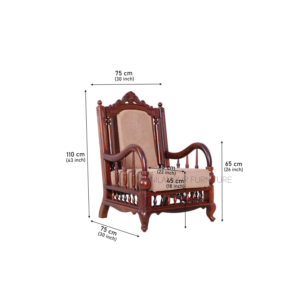 ETHNIC ROSEWOOD SOFA