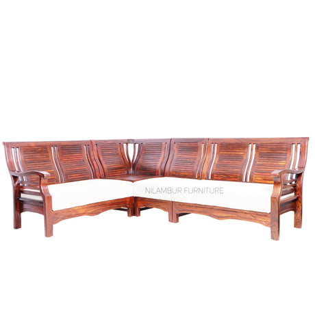 PRESTIGE ROSEWOOD CORNER SOFA - Nilambur Furniture