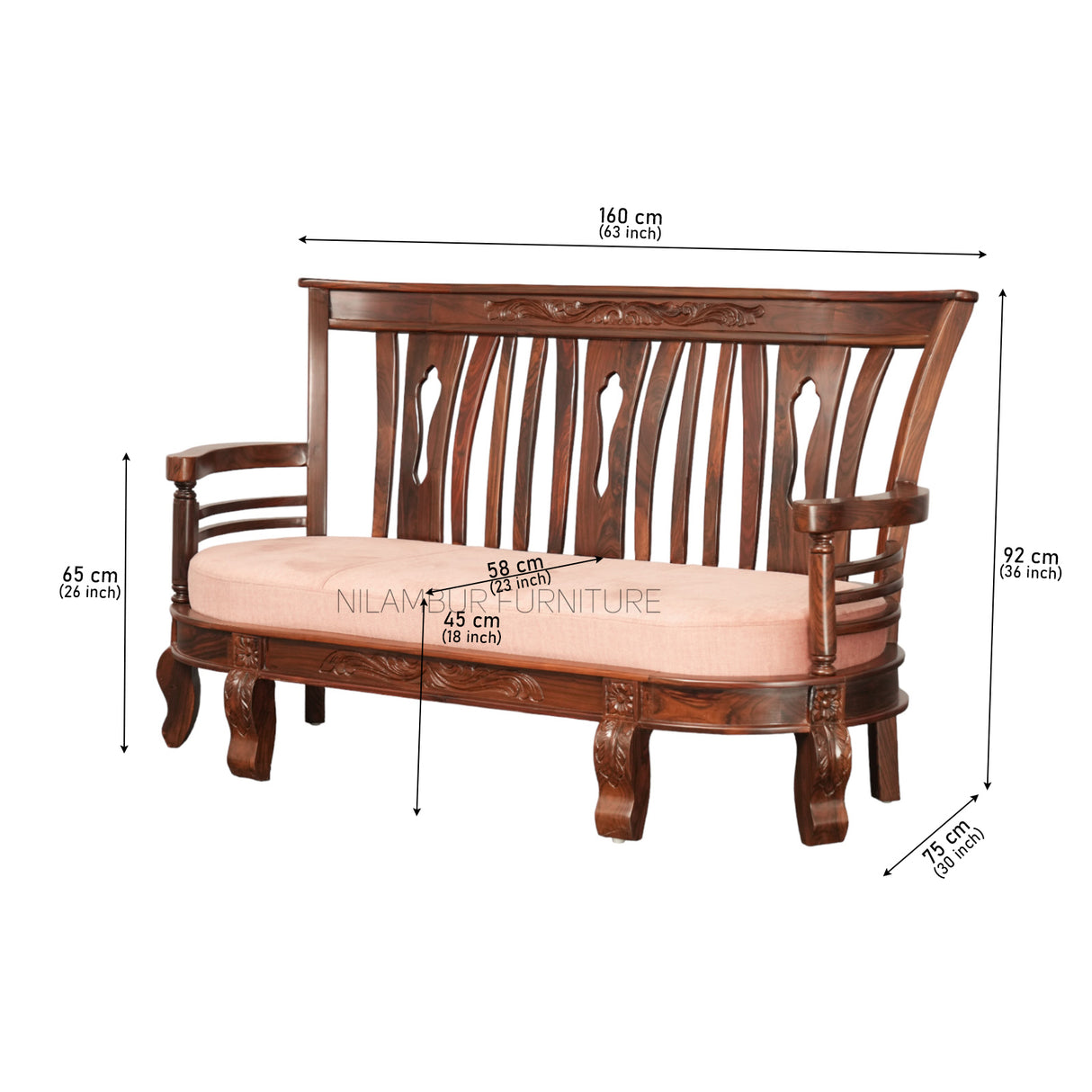 CLASSIC ROSEWOOD SOFA