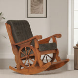 ARYAN TEAK WOOD ROCKING CHAIR