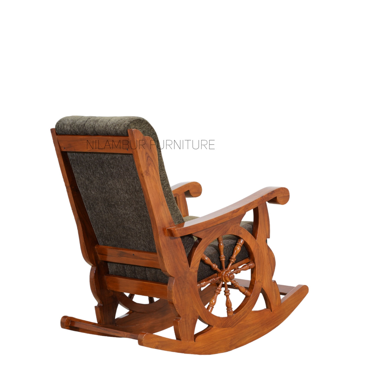 ARYAN TEAK WOOD ROCKING CHAIR - Nilambur Furniture