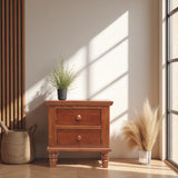 PINK TEAK WOOD SIDE TABLE