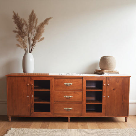 WILLIAM TEAK WOOD CROCKERY UNIT