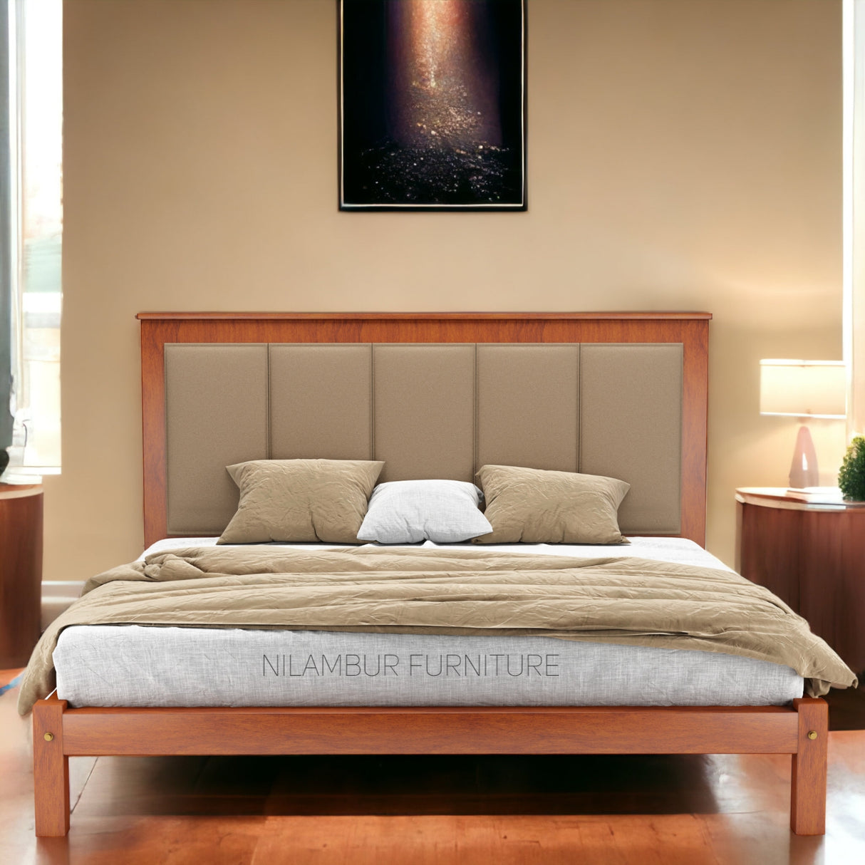 NEPTUNE TEAK WOOD BED COT - Nilambur Furniture