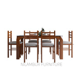 CATALIN TEAK WOOD DINING SET - Nilambur Furniture