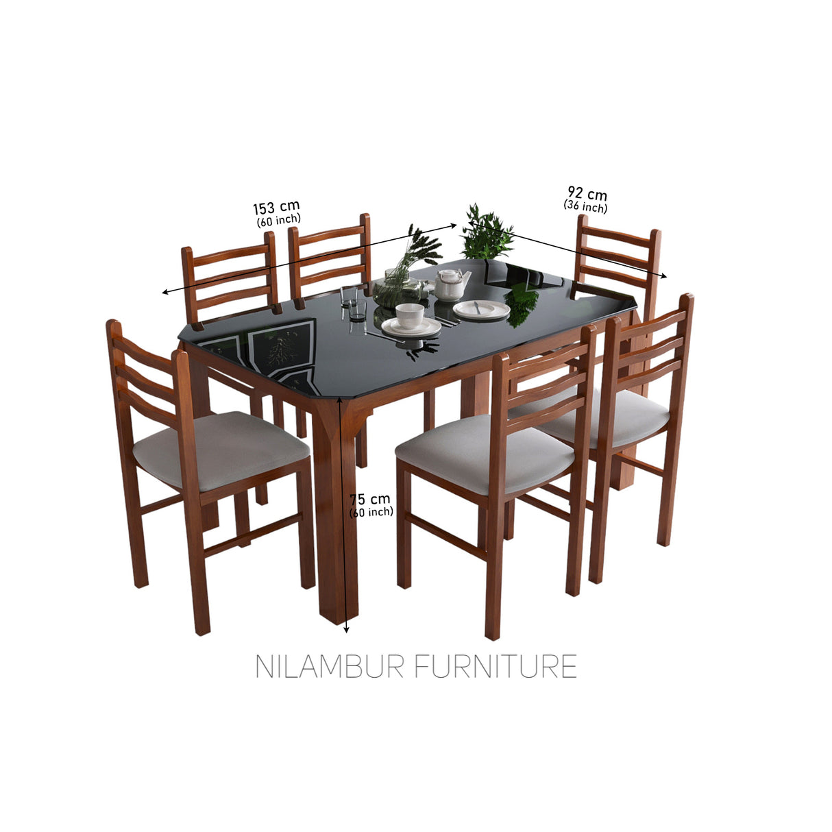 CATALIN TEAK WOOD DINING SET