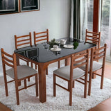 CATALIN TEAK WOOD DINING SET - Nilambur Furniture