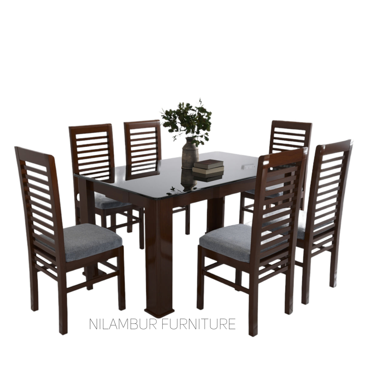 CELIO MAHOGONY DINING SET - Nilambur Furniture