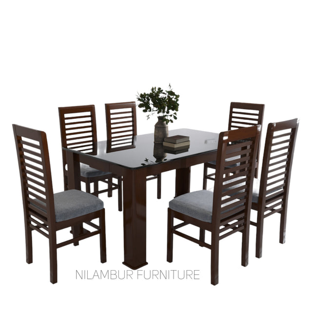 CELIO MAHOGONY DINING SET - Nilambur Furniture