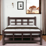 ITALIA MAHOGONY WOOD BED COT - Nilambur Furniture