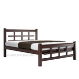 ITALIA MAHOGONY WOOD BED COT - Nilambur Furniture