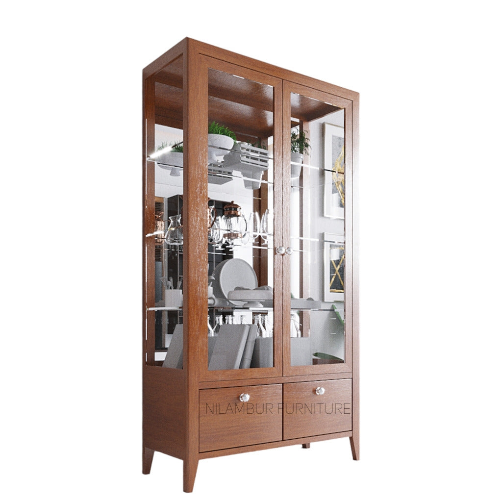 ARROW TEAK WOOD CROCKERY UNIT - Nilambur Furniture