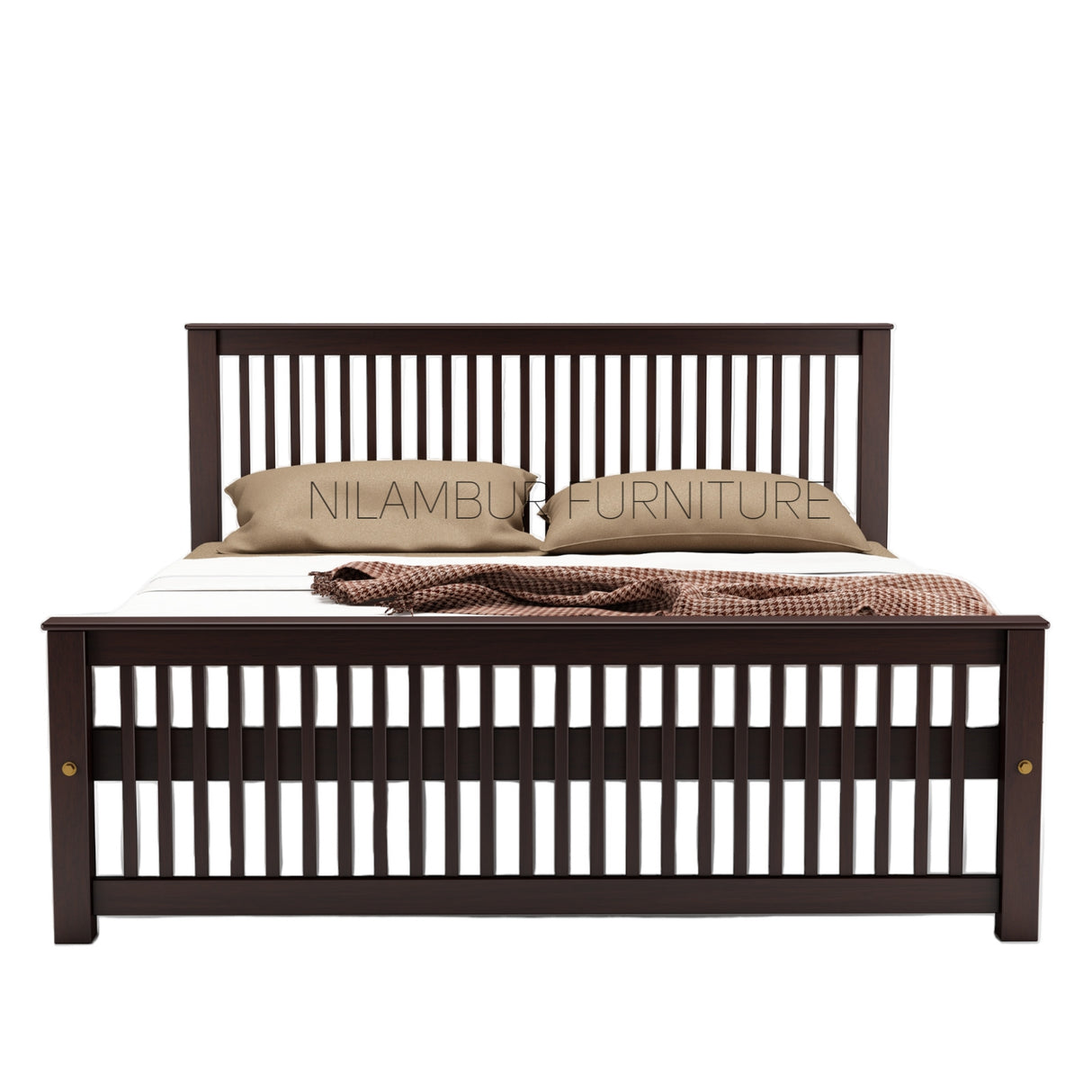 ADMIRE MAHOGONY WOOD BED COT - Nilambur Furniture