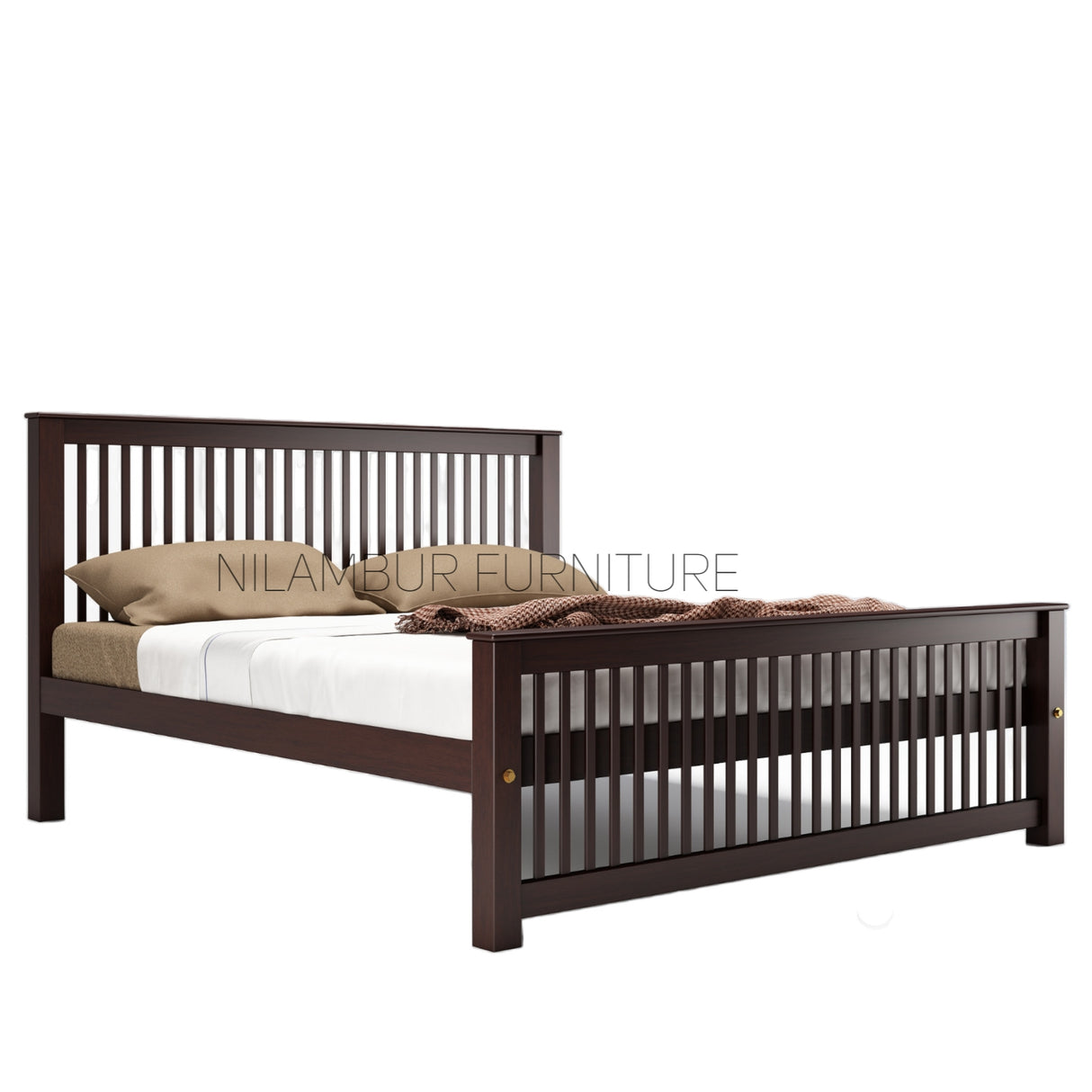 ADMIRE MAHOGONY WOOD BED COT - Nilambur Furniture