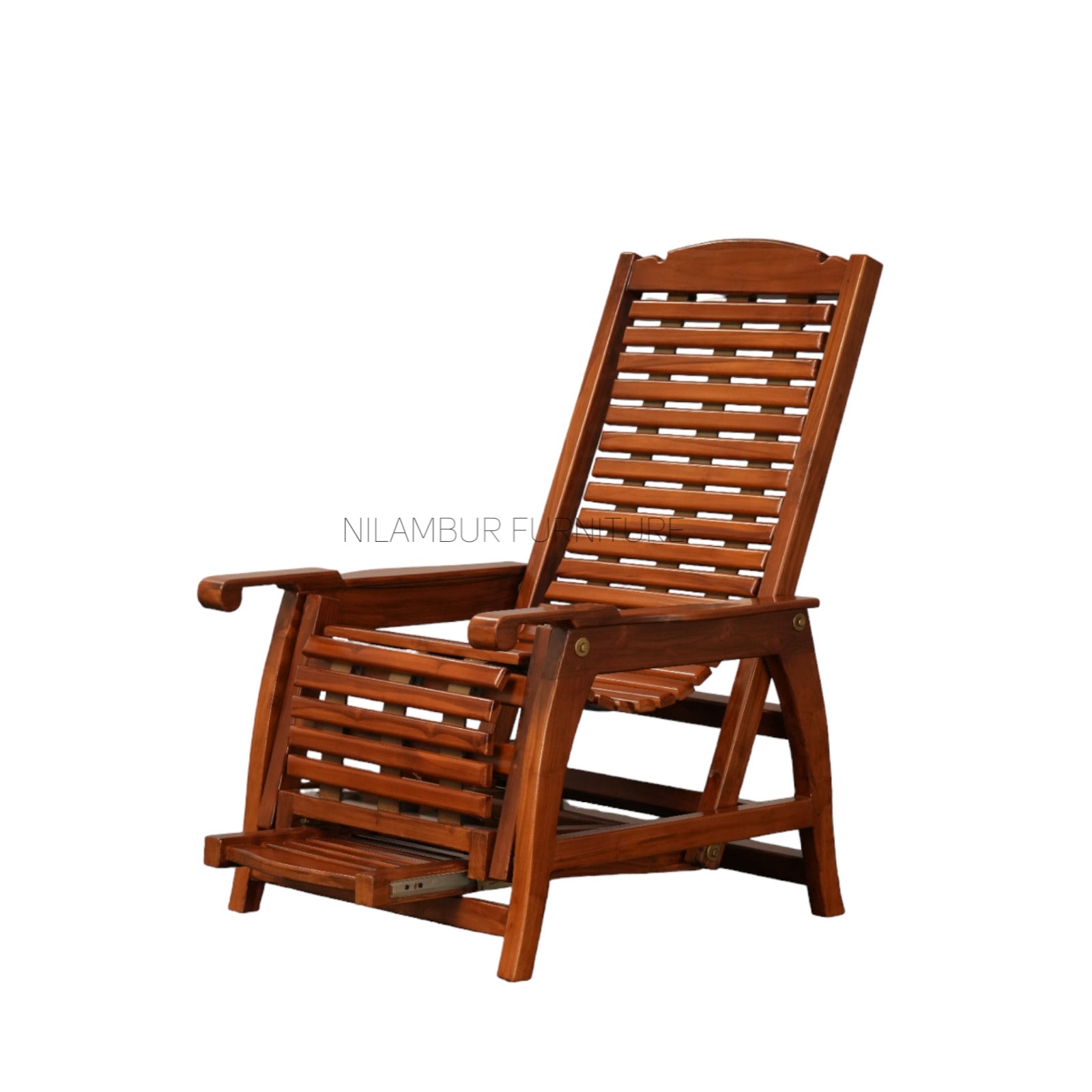 TAPASYA TEAK WOOD EASY CHAIR – Nilambur Furniture