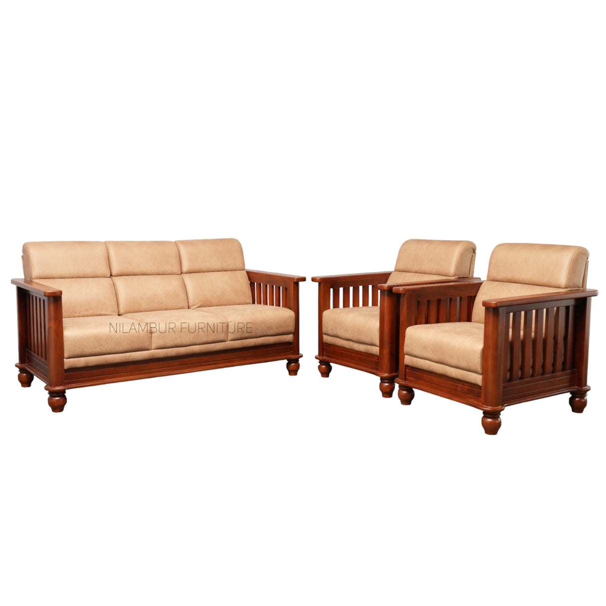 PARKER TEAK WOOD SOFA - Nilambur Furniture