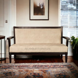 ASHLEY MAHOGONY SOFA - Nilambur Furniture