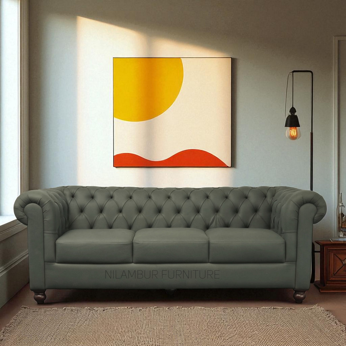 CYPRESS CHESTERFIELD FABRIC SOFA