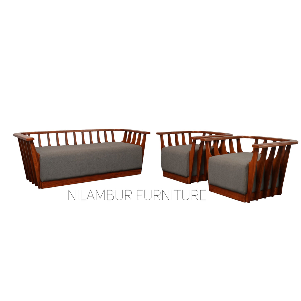 AMELIA TEAK WOOD SOFA - Nilambur Furniture