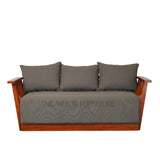 AMELIA TEAK WOOD SOFA - Nilambur Furniture