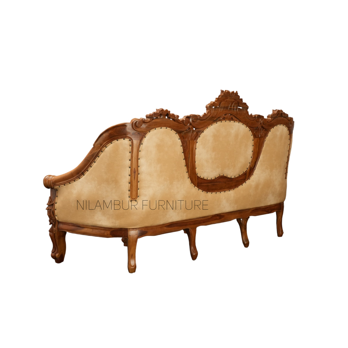 GAMEYA TEAK WOOD SOFA - Nilambur Furniture