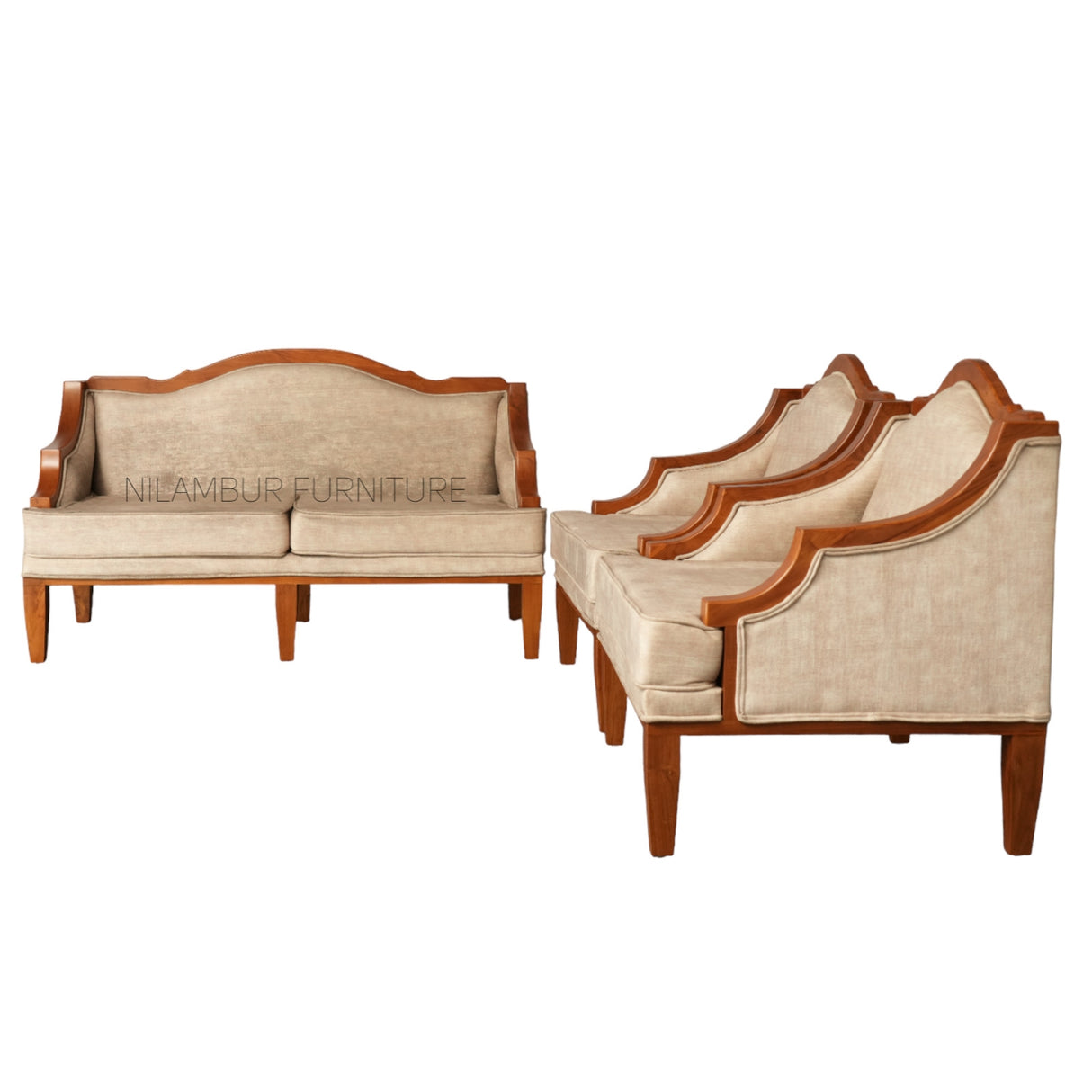 EMIR TEAK WOOD SOFA - Nilambur Furniture