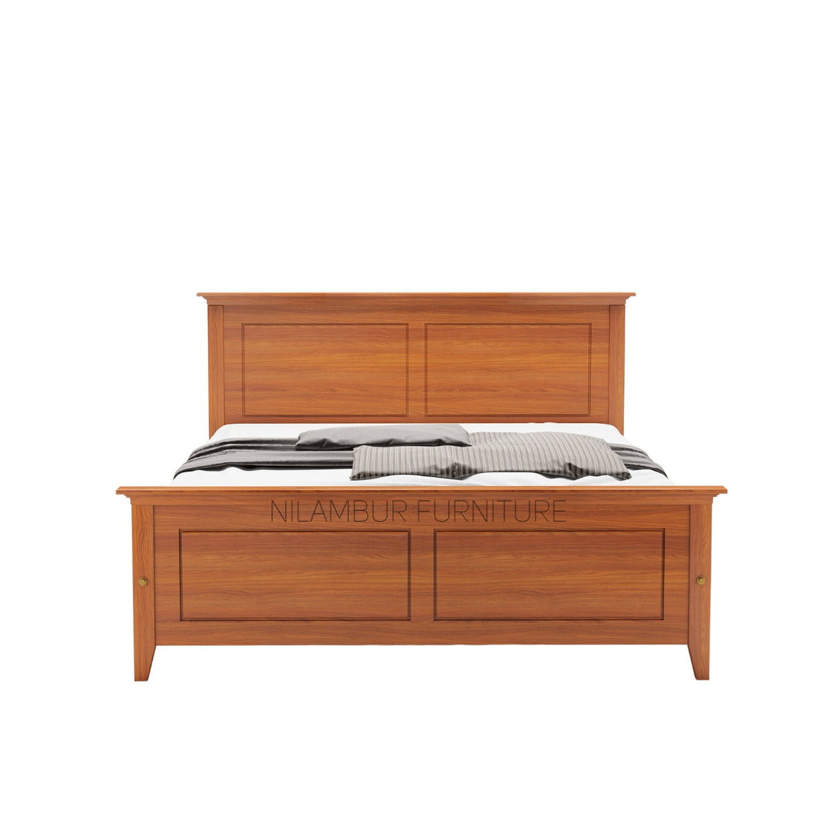 ADOLPH TEAK WOOD BED COT - Nilambur Furniture