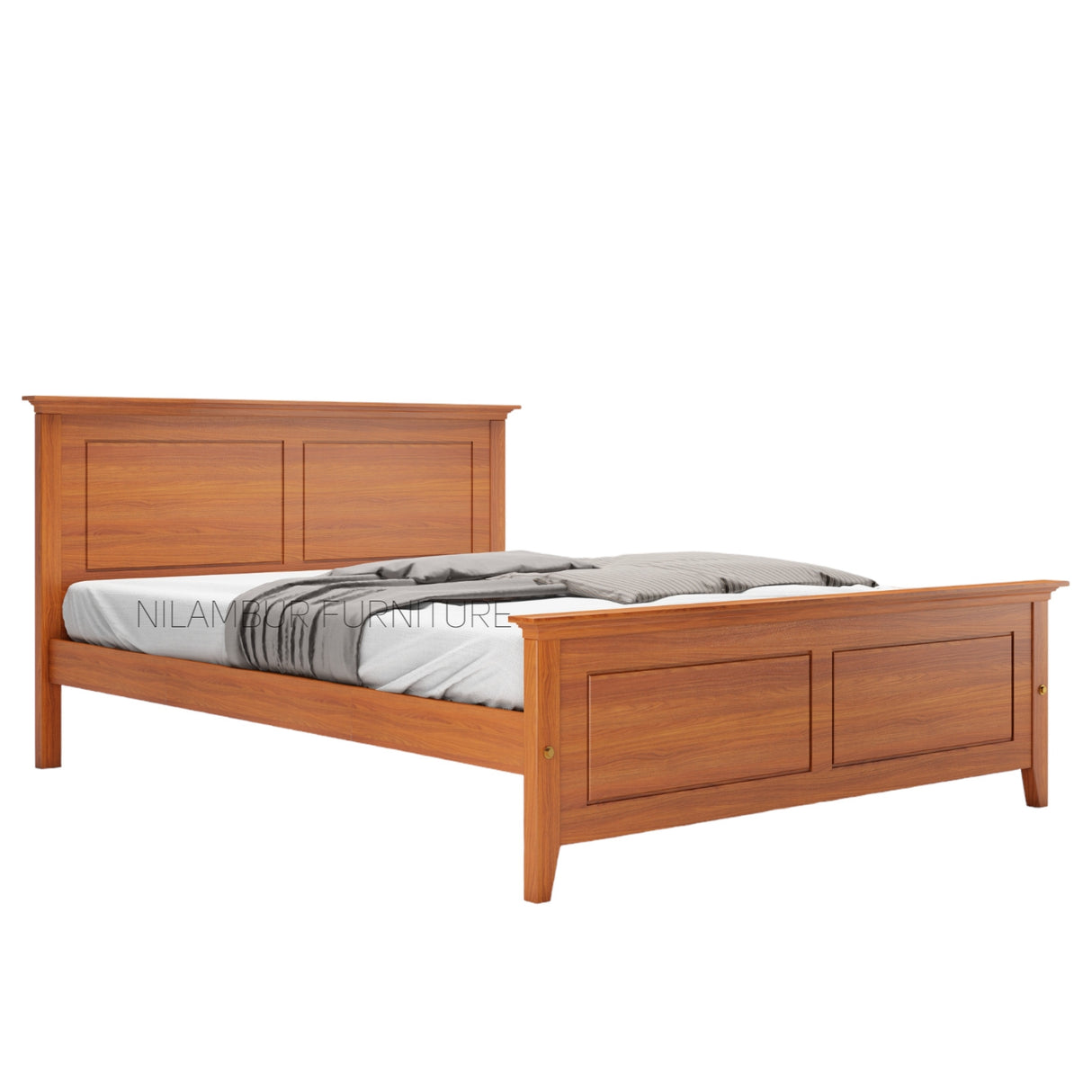 ADOLPH TEAK WOOD BED COT - Nilambur Furniture