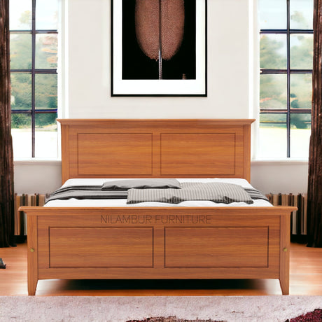 ADOLPH TEAK WOOD BED COT - Nilambur Furniture