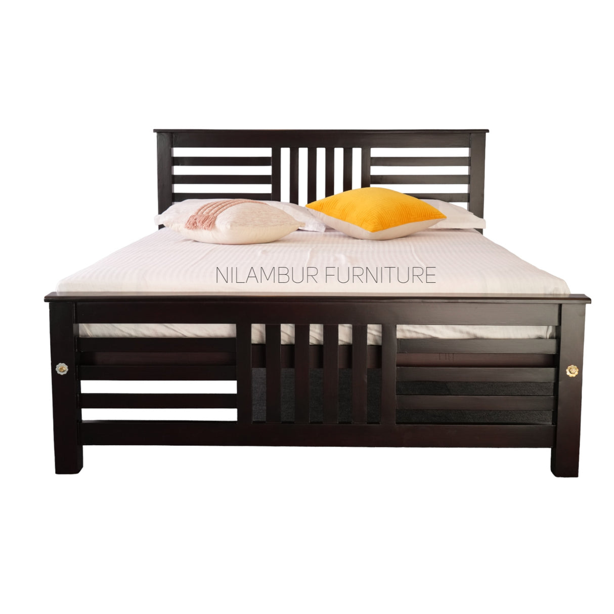 NAZ MAHOGONY WOOD BED COT - Nilambur Furniture