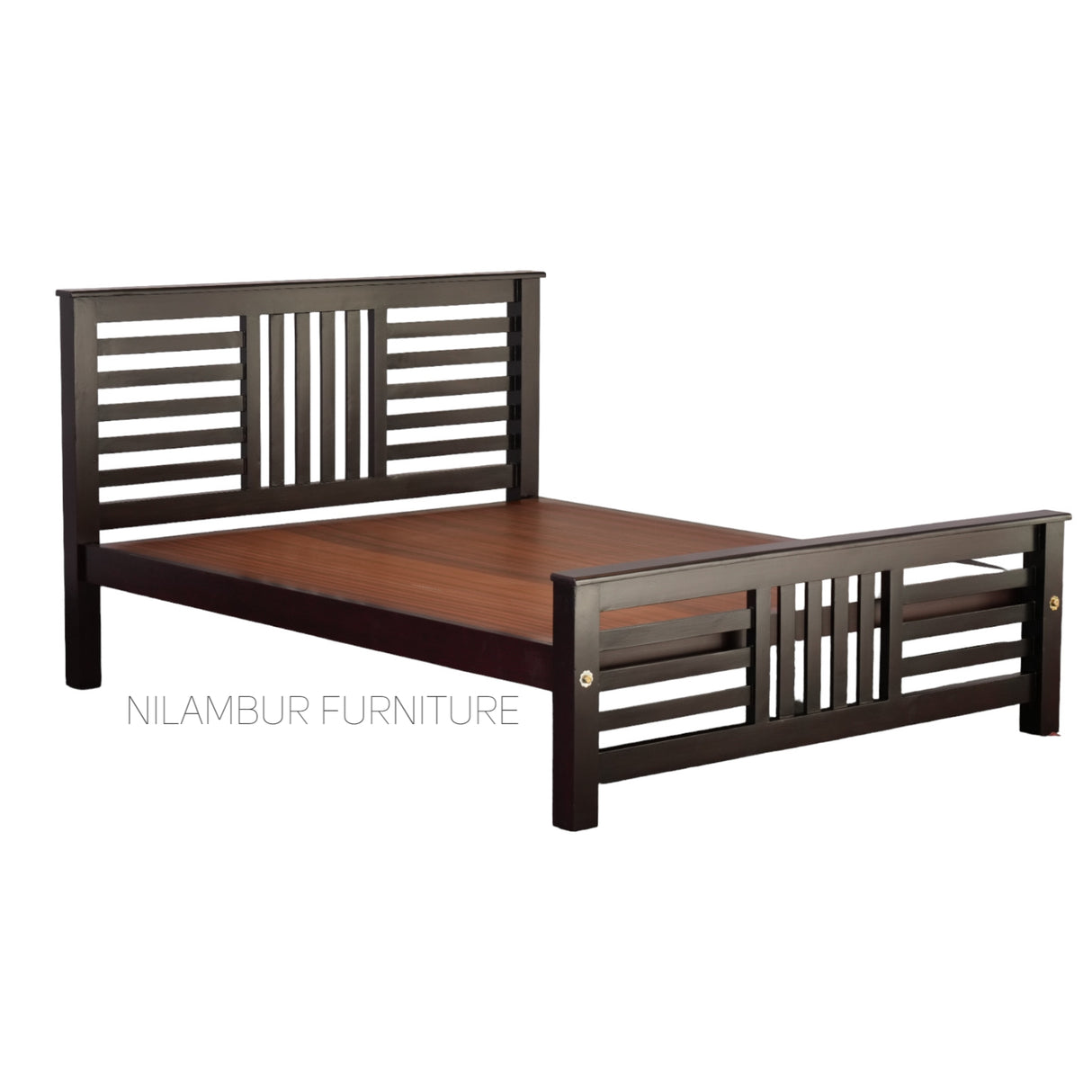 NAZ MAHOGONY WOOD BED COT - Nilambur Furniture