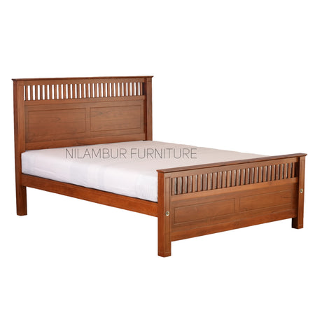 NEOMI TEAK WOOD BED COT - Nilambur Furniture