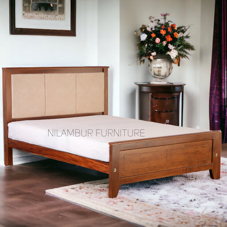 BEIRUT TEAK WOOD BED COT - Nilambur Furniture