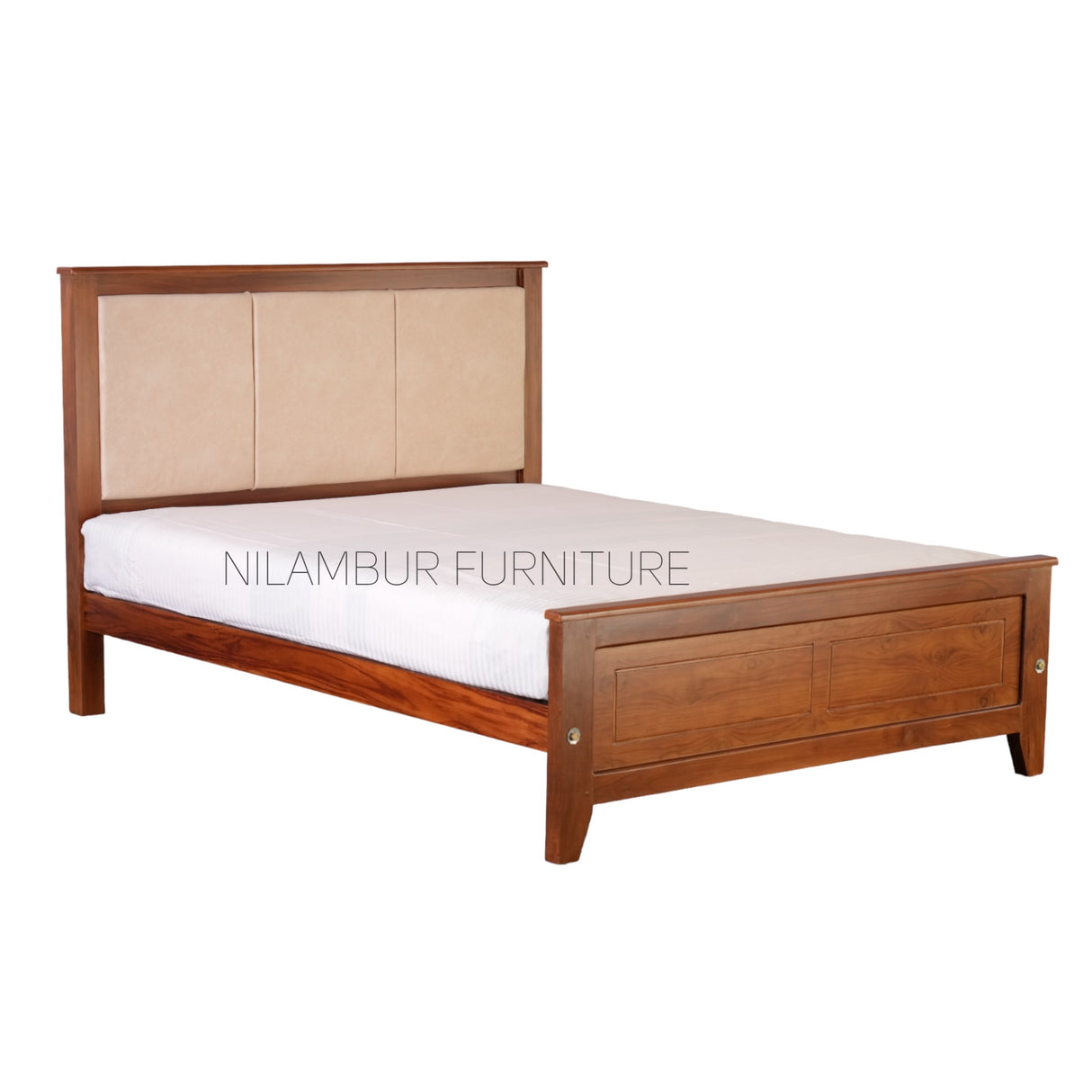 BEIRUT TEAK WOOD BED COT - Nilambur Furniture