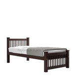 SQUARE SINGLE MAHOGONY BED COT - Nilambur Furniture