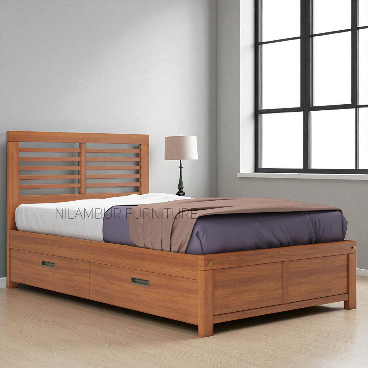CAROLINE TEAK WOOD BED COT