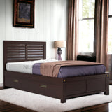 CAROLINE MAHOGONY WOOD BED COT - Nilambur Furniture