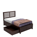 CAROLINE MAHOGONY WOOD BED COT - Nilambur Furniture