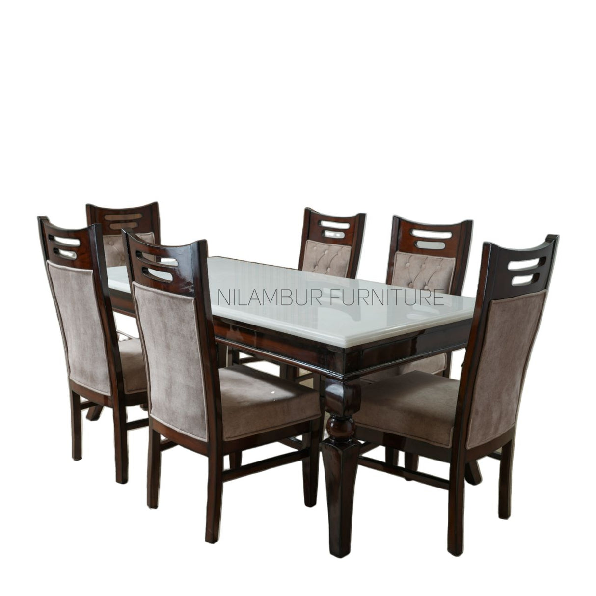 ELFORD TEAK WOOD DINING SET - Nilambur Furniture