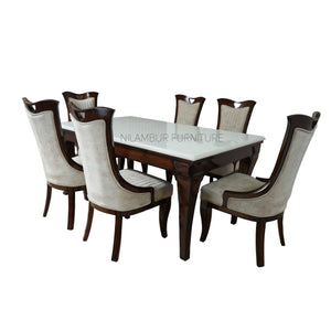 White Wooden Dining Table Set
