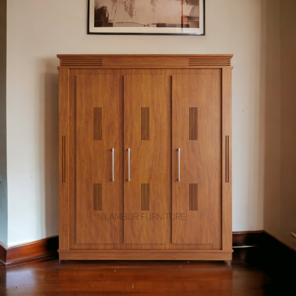 TEHRAN TEAK WOOD WARDROBE - Nilambur Furniture