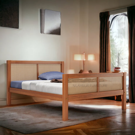 ATHENS TEAK BED COT - Nilambur Furniture