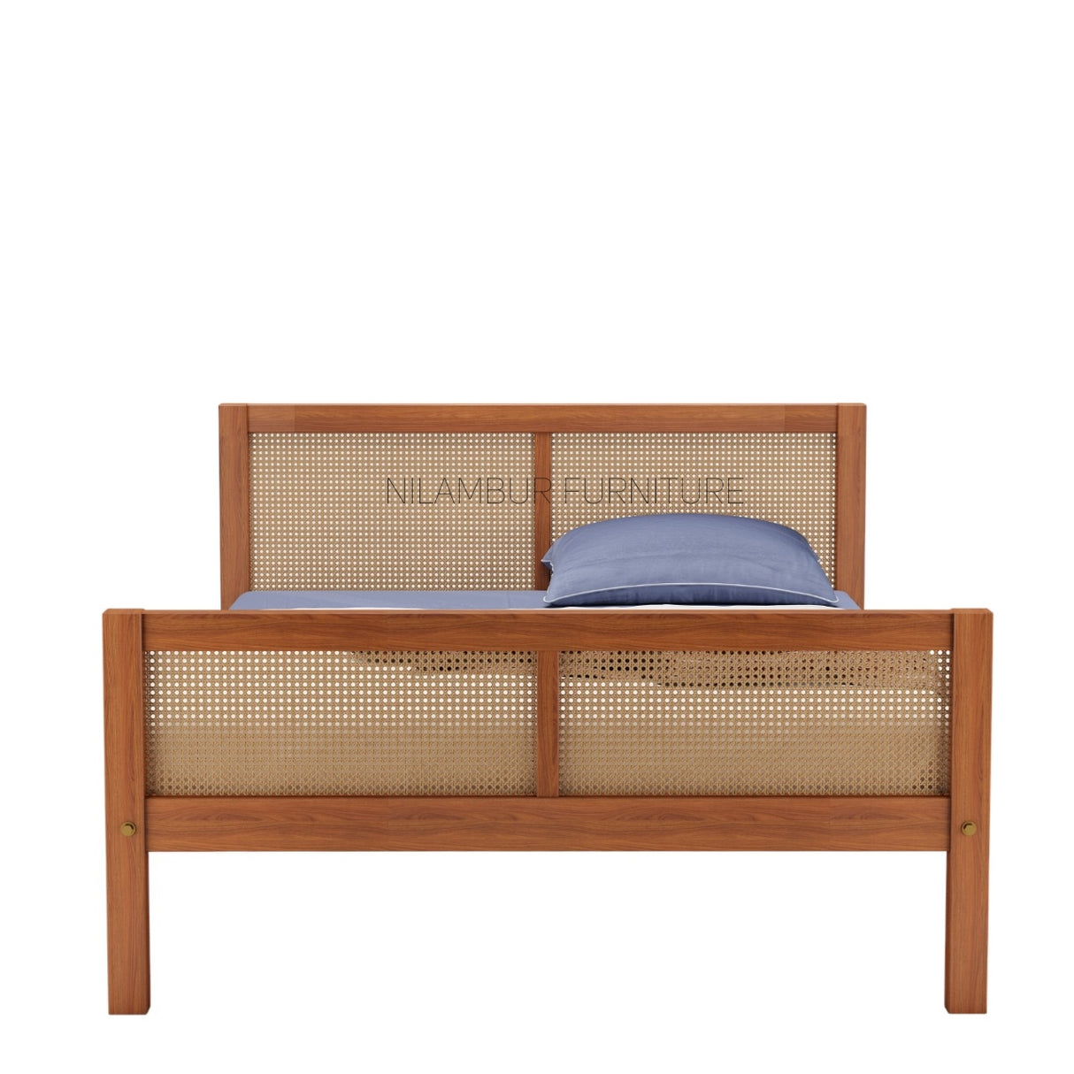 ATHENS TEAK BED COT - Nilambur Furniture