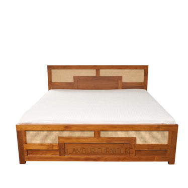 ZEUS TEAK BED COT DOUBLE (75x 48