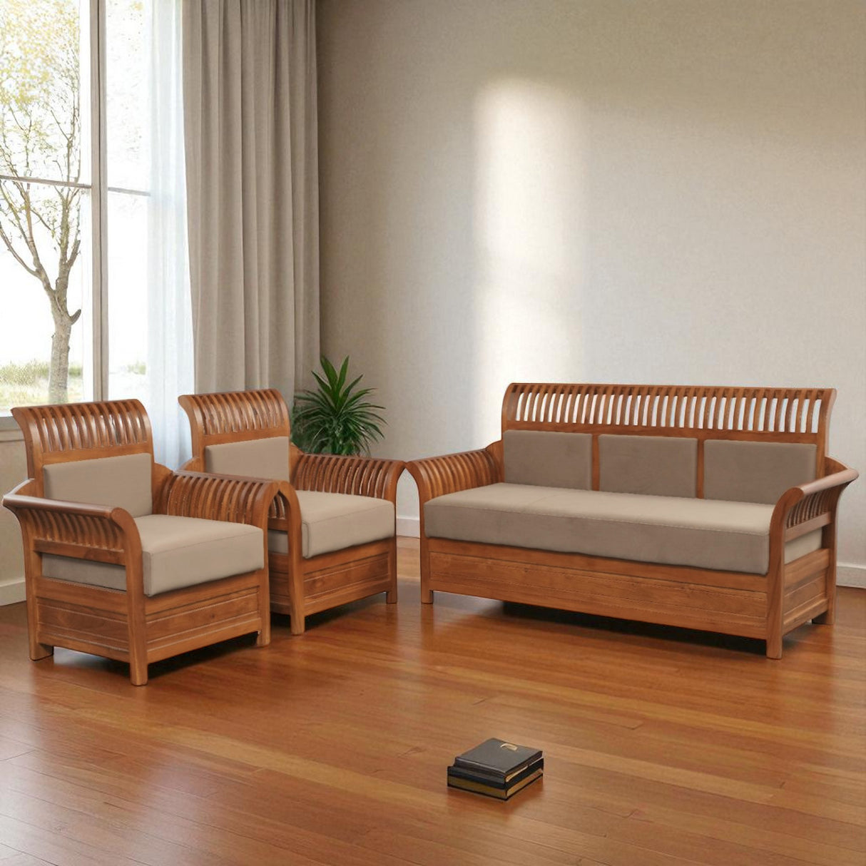 WINGS TEAKWOOD SOFA