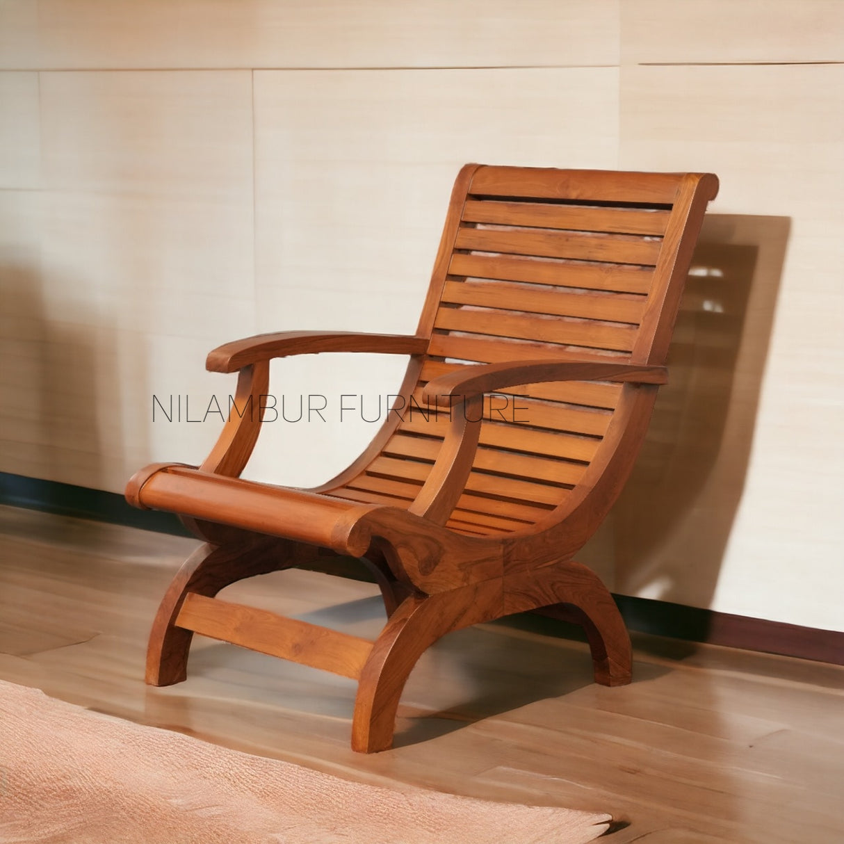 MAHIKA TEAK WOOD PLANTATION CHAIR - Nilambur Furniture