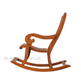 YASH TEAK WOOD ROCKING CHAIR - Nilambur Furniture