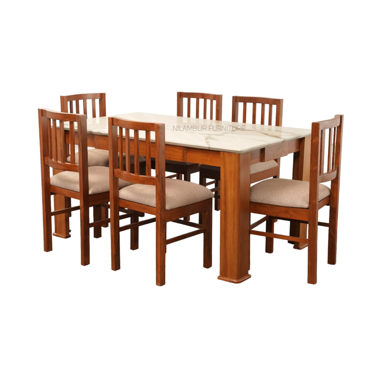 URBAN TEAK WOOD DINING SET - Nilambur Furniture